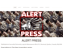 Tablet Screenshot of alertpress.org